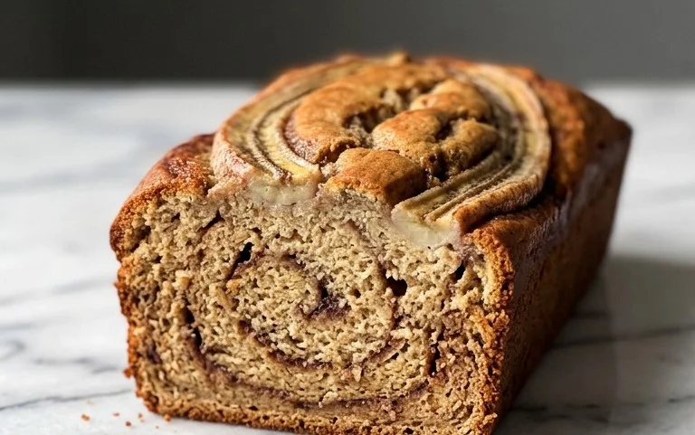 Cinnamon Roll Banana Bread