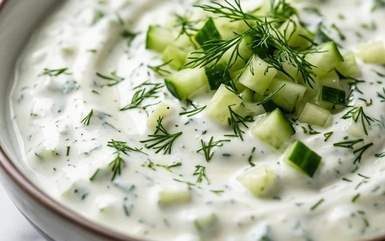 Cucumber Dip with Sour Cream and Dill