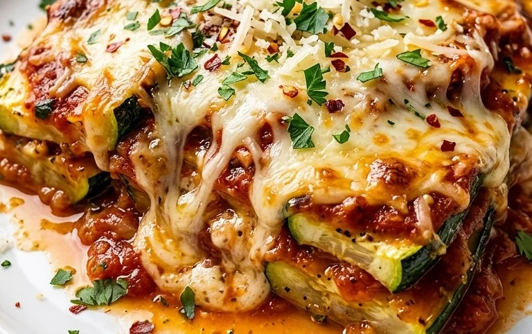 Three Cheese Zucchini Parmesan