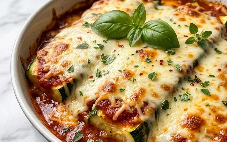 Three Cheese Zucchini Parmesan