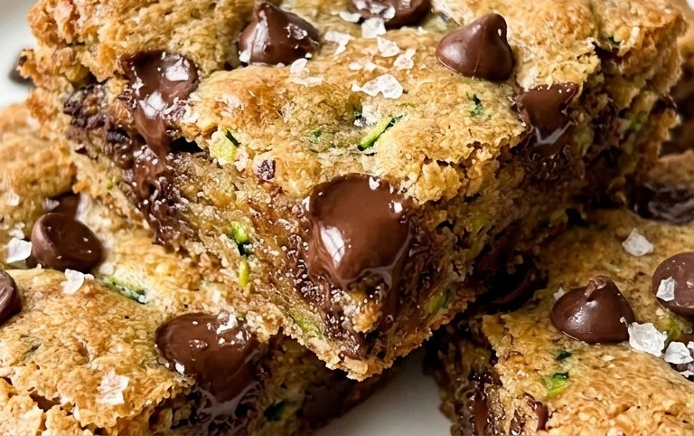 Chocolate Chip Zucchini Cookie Bars