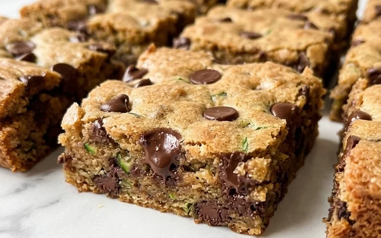 Chocolate Chip Zucchini Cookie Bars